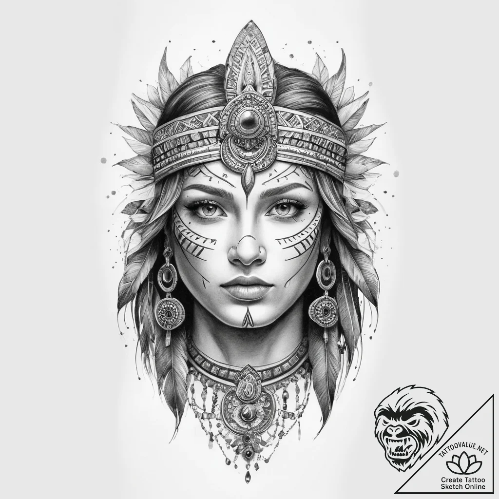 Tattoo sketch sacred valley - tattoo sketch (№1759920736_0, 08.10.2025 10:52) — tattoovalue.net