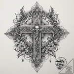 Tattoo sketch spiritual narrative, tattoo ske… – tattoo sketch (№1759921600_0, 08.10.2025 11:06) — tattoovalue.net