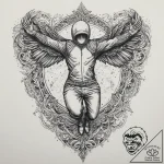 Tattoo sketch base jumping a person jumping,… – tattoo sketch (№1759922257_0, 08.10.2025 11:17) — tattoovalue.net