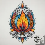 Tattoo sketch fire, ink illustration for tatt… – tattoo sketch (№1759925067_0, 08.10.2025 12:04) — tattoovalue.net