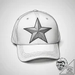 Tattoo sketch baseball cap with a star – tattoo sketch (№1759925940_0, 08.10.2025 12:19) — tattoovalue.net