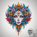 Tattoo sketch sketchbook with a drawing, conc… – tattoo sketch (№1759926155_0, 08.10.2025 12:22) — tattoovalue.net