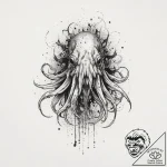 Tattoo sketch cuttlefish, ink illustration fo… – tattoo sketch (№1759928973_0, 08.10.2025 13:09) — tattoovalue.net