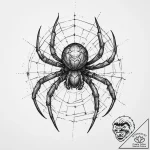 Tattoo sketch узор в виде паука, artistic tat… – tattoo sketch (№1759929622_0, 08.10.2025 13:20) — tattoovalue.net