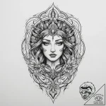 Tattoo sketch sacred pain, tattoo sketch desi… – tattoo sketch (№1759931152_0, 08.10.2025 13:45) — tattoovalue.net