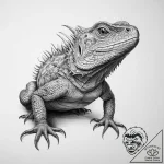 Tattoo sketch tuatara – tattoo sketch (№1759933758_0, 08.10.2025 14:29) — tattoovalue.net
