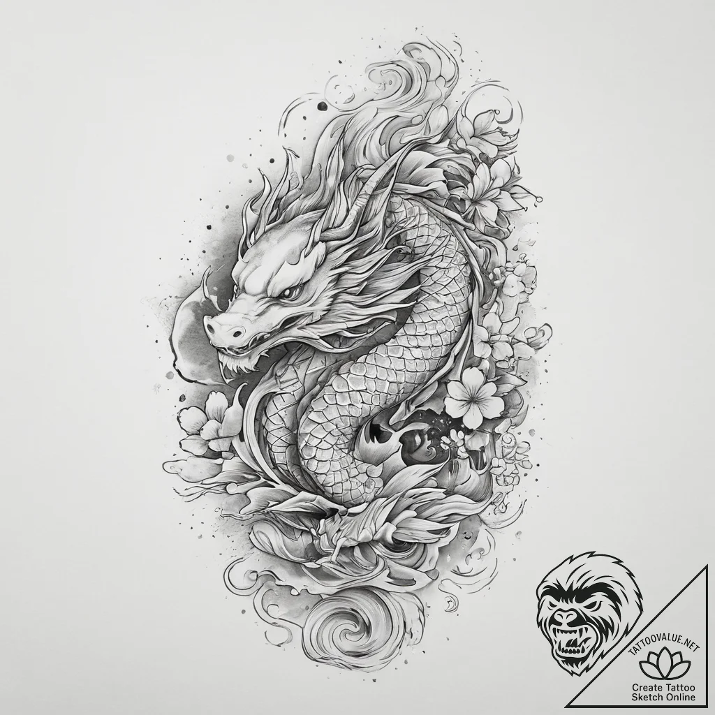 Tattoo sketch cosmic portrayal, tattoo line a... - tattoo sketch (№1759937233_0, 08.10.2025 15:27) — tattoovalue.net
