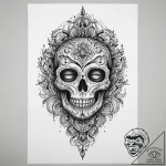 Tattoo sketch reflection, concept art for tat… – tattoo sketch (№1759937669_0, 08.10.2025 15:34) — tattoovalue.net