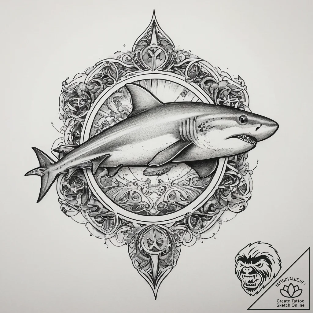 Tattoo sketch nurse shark, tattoo sketch desi... - tattoo sketch (№1759939636_0, 08.10.2025 16:07) — tattoovalue.net