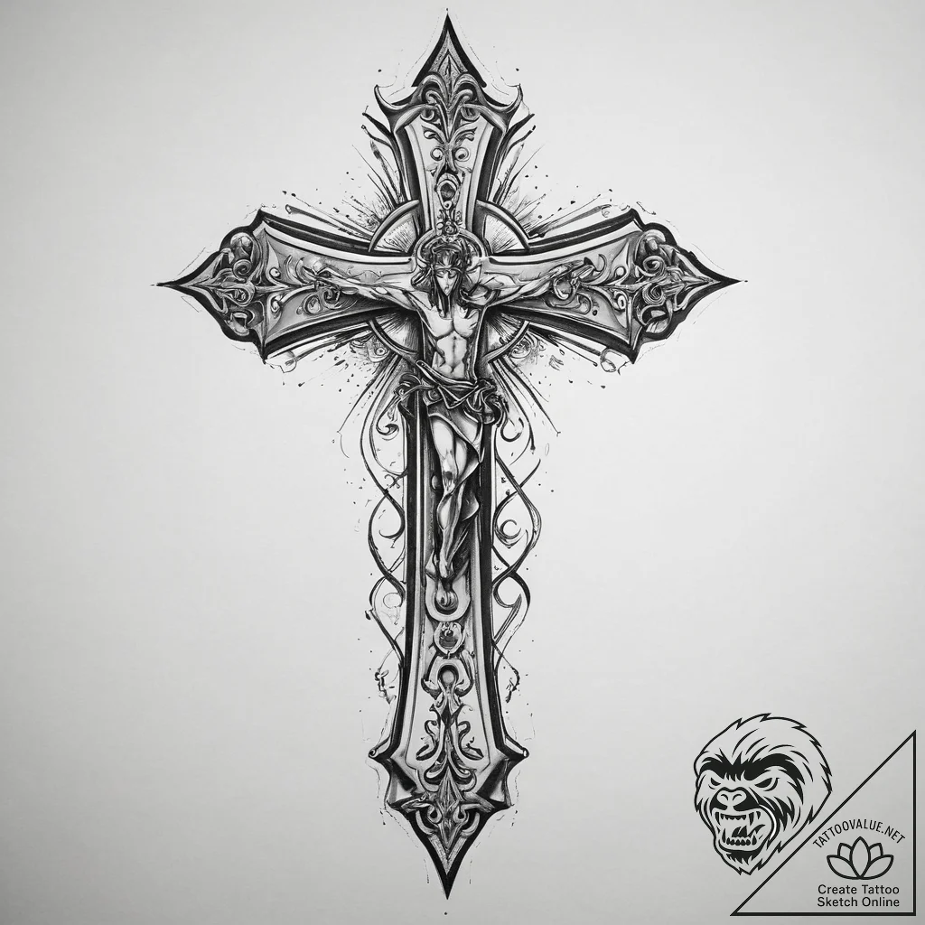 Tattoo sketch a symbolic object, tattoo sketc... - tattoo sketch (№1759942010_0, 08.10.2025 16:46) — tattoovalue.net