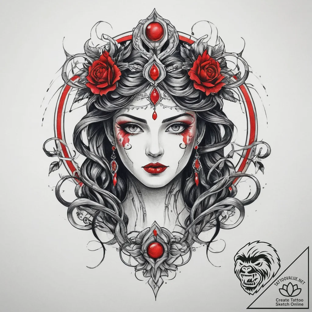 Tattoo sketch sacred portrayal, tattoo sketch... - tattoo sketch (№1759943092_0, 08.10.2025 17:04) — tattoovalue.net