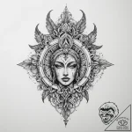 Tattoo sketch sacred wood – tattoo sketch (№1759943744_0, 08.10.2025 17:15) — tattoovalue.net