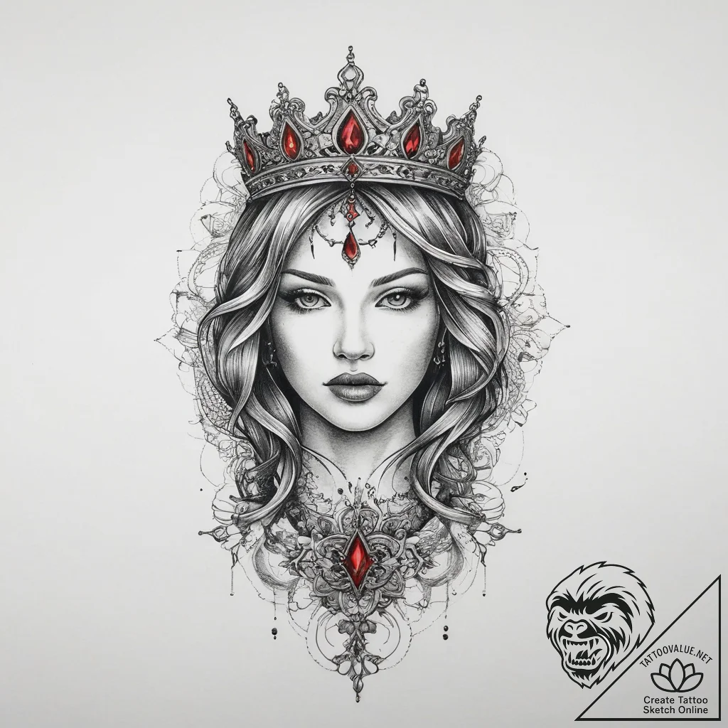 Tattoo sketch hands with a princess, tattoo l... - tattoo sketch (№1759944826_0, 08.10.2025 17:33) — tattoovalue.net