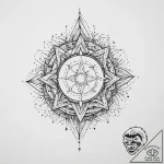 Tattoo sketch cosmic presence, tattoo line ar… – tattoo sketch (№1759946128_0, 08.10.2025 17:55) — tattoovalue.net