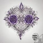 Tattoo sketch purple, ink illustration for ta… – tattoo sketch (№1759946561_0, 08.10.2025 18:02) — tattoovalue.net