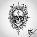 Tattoo sketch vine with a quote, artistic tat… – tattoo sketch (№1759947454_0, 08.10.2025 18:17) — tattoovalue.net