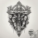 Historical figures & icons, ink illustration… – tattoo sketch (№1759947888_0, 08.10.2025 18:24) — tattoovalue.net