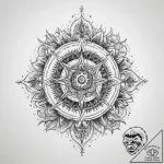 Tattoo sketch holy cosmos – tattoo sketch (№1759948105_0, 08.10.2025 18:28) — tattoovalue.net