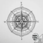 Tattoo sketch compass, artistic tattoo sketch… – tattoo sketch (№1759948321_0, 08.10.2025 18:32) — tattoovalue.net