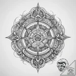 Tattoo sketch mystical emblem – tattoo sketch (№1759951138_0, 08.10.2025 19:18) — tattoovalue.net