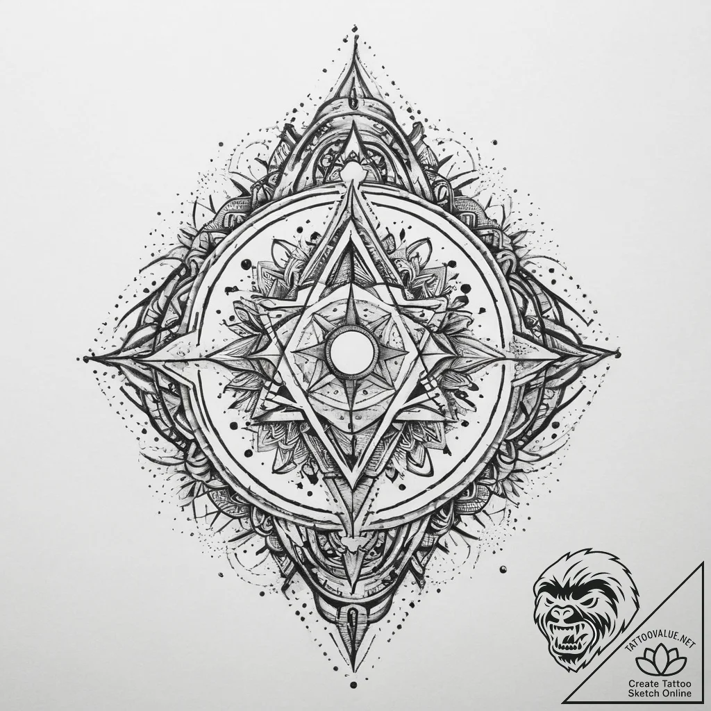 Tattoo sketch cosmic lore, tattoo line art, b... - tattoo sketch (№1759957889_0, 08.10.2025 21:11) — tattoovalue.net