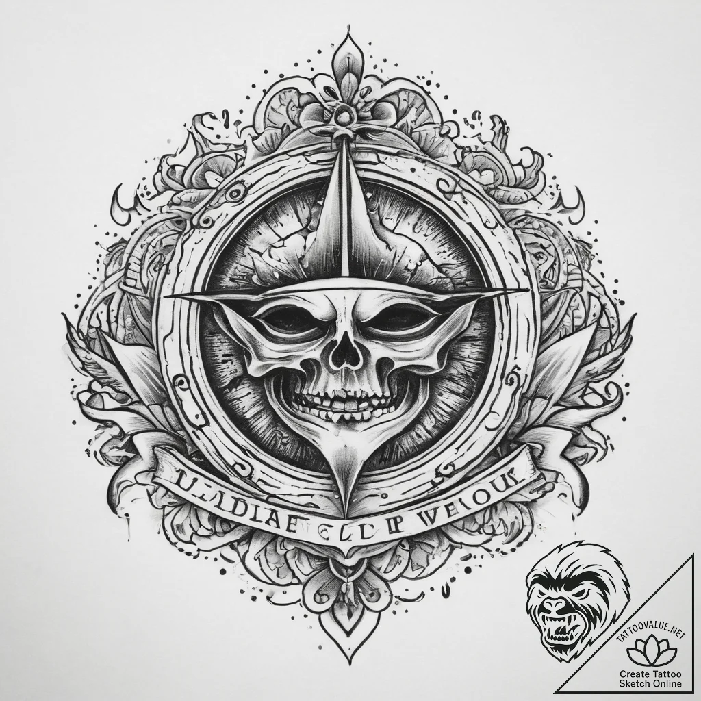 Tattoo sketch passion, ink illustration for t... - tattoo sketch (№1759958971_0, 08.10.2025 21:29) — tattoovalue.net