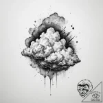 Tattoo sketch nebula cloud – tattoo sketch (№1759959622_0, 08.10.2025 21:40) — tattoovalue.net
