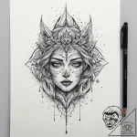 Tattoo sketch light, tattoo line art, on a cl… – tattoo sketch (№1759960054_0, 08.10.2025 21:47) — tattoovalue.net