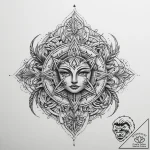 Tattoo sketch sacred lore, tattoo line art, r… – tattoo sketch (№1759960271_0, 08.10.2025 21:51) — tattoovalue.net
