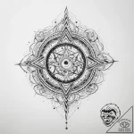 Tattoo sketch cosmic identity – tattoo sketch (№1759960929_0, 08.10.2025 22:02) — tattoovalue.net