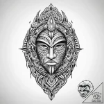 Tattoo sketch polynesian tribal pattern, ink… – tattoo sketch (№1759961362_0, 08.10.2025 22:09) — tattoovalue.net