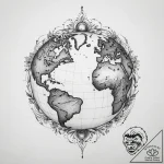 Tattoo sketch earth, artistic tattoo sketch,… – tattoo sketch (№1759961793_0, 08.10.2025 22:16) — tattoovalue.net