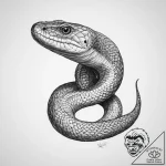 Tattoo sketch inland taipan – tattoo sketch (№1759964178_0, 08.10.2025 22:56) — tattoovalue.net