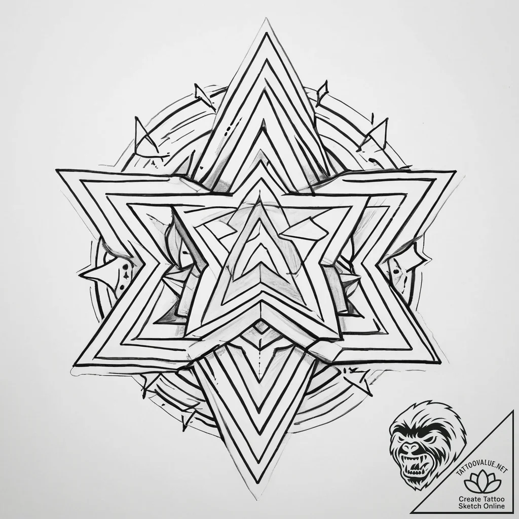 Tattoo sketch steven universe star symbol - tattoo sketch (№1759967425_0, 08.10.2025 23:50) — tattoovalue.net