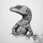 Tattoo sketch monitor lizard – tattoo sketch (№1759967857_0, 08.10.2025 23:57) — tattoovalue.net