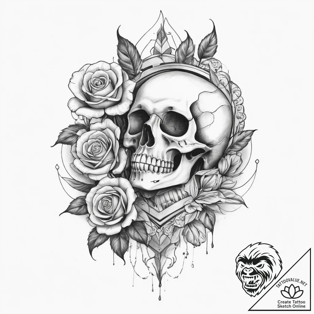 Tattoo sketch mystical scene, artistic tattoo... - tattoo sketch (№1759969584_0, 09.10.2025 00:26) — tattoovalue.net