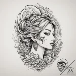Tattoo sketch serenity, tattoo flash sheet de… – tattoo sketch (№1759971102_0, 09.10.2025 00:51) — tattoovalue.net