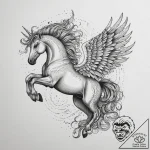 Tattoo sketch узор в виде пегаса, tattoo draw… – tattoo sketch (№1759971532_0, 09.10.2025 00:58) — tattoovalue.net