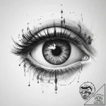 Tattoo sketch узор вокруг глаза – tattoo sketch (№1759971750_0, 09.10.2025 01:02) — tattoovalue.net