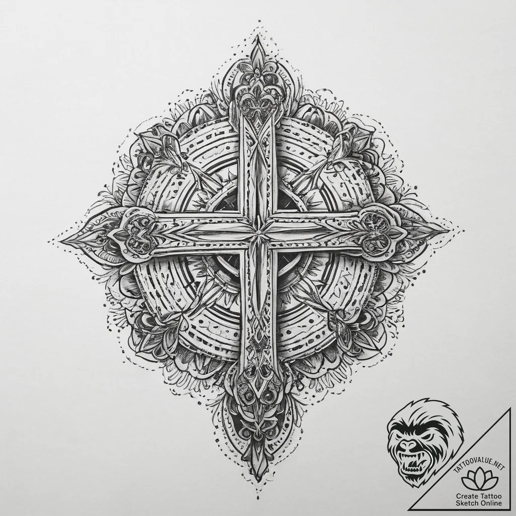 Tattoo sketch mystical beat, tattoo drawing o... - tattoo sketch (№1759973701_0, 09.10.2025 01:35) — tattoovalue.net