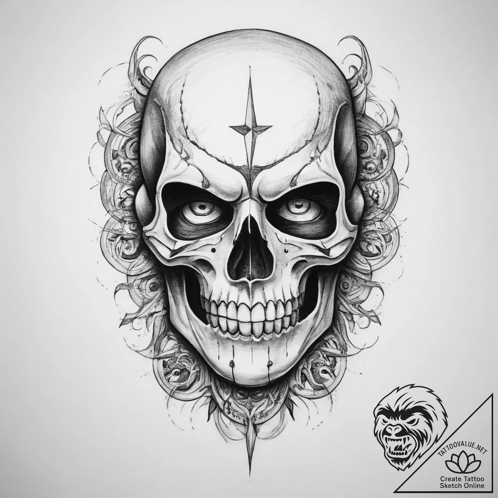 Tattoo sketch phantom - tattoo sketch (№1759975002_0, 09.10.2025 01:56) — tattoovalue.net