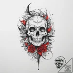 Tattoo sketch secret, ink illustration for ta… – tattoo sketch (№1759976950_0, 09.10.2025 02:29) — tattoovalue.net