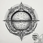 Tattoo sketch cosmic sphere, tattoo drawing o… – tattoo sketch (№1759977381_0, 09.10.2025 02:36) — tattoovalue.net