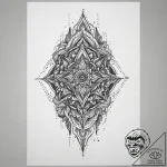 Tattoo sketch fine line design, tattoo sketch… – tattoo sketch (№1759978029_0, 09.10.2025 02:47) — tattoovalue.net