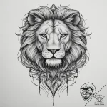 Tattoo sketch hands with a lion, ink illustra… – tattoo sketch (№1759980623_0, 09.10.2025 03:30) — tattoovalue.net