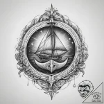 Tattoo sketch moonlight, tattoo line art, old… – tattoo sketch (№1759980839_0, 09.10.2025 03:33) — tattoovalue.net