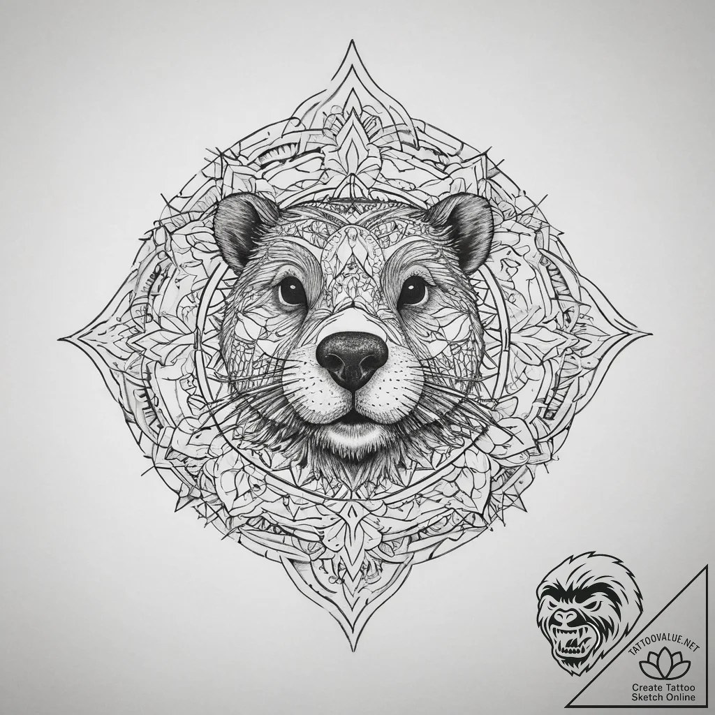 Tattoo sketch groundhog, tattoo drawing outli... - tattoo sketch (№1759982136_0, 09.10.2025 03:55) — tattoovalue.net