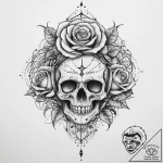 Tattoo sketch blessed character, artistic tat… – tattoo sketch (№1759982351_0, 09.10.2025 03:59) — tattoovalue.net