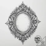 Tattoo sketch vintage mirror, artistic tattoo… – tattoo sketch (№1759983214_0, 09.10.2025 04:13) — tattoovalue.net