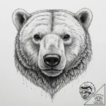 Tattoo sketch polar bear, tattoo line art, de… – tattoo sketch (№1759985163_0, 09.10.2025 04:46) — tattoovalue.net